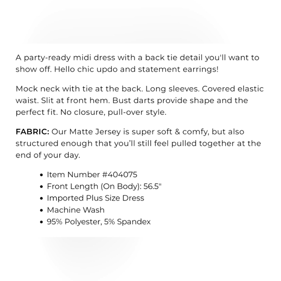 Lane Bryant Tie Neck Jersey Maxi Dress - Picture 4 of 13